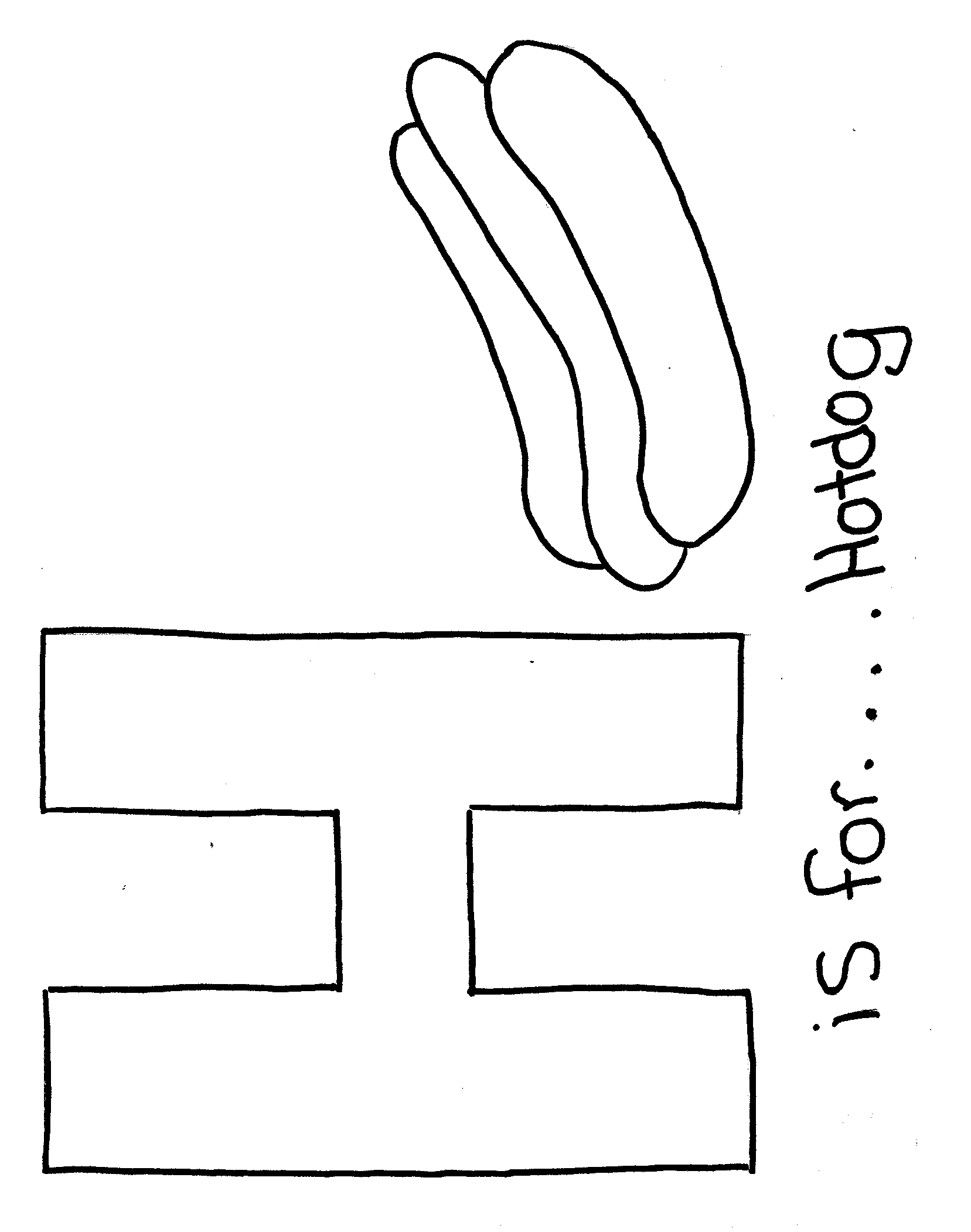 1657x2102 Free Alphabet Coloring Page Letter H