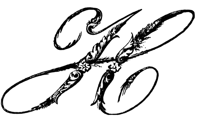 640x392 H, Ornamental Script Clipart Etc