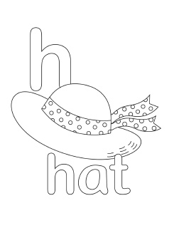 238x320 Alphabet Letter H Coloring Pages