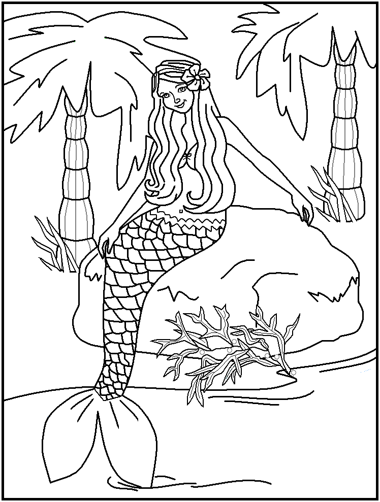 748x989 Line Drawings Online H2o Mermaid Coloring Pages With Mako Mermaids