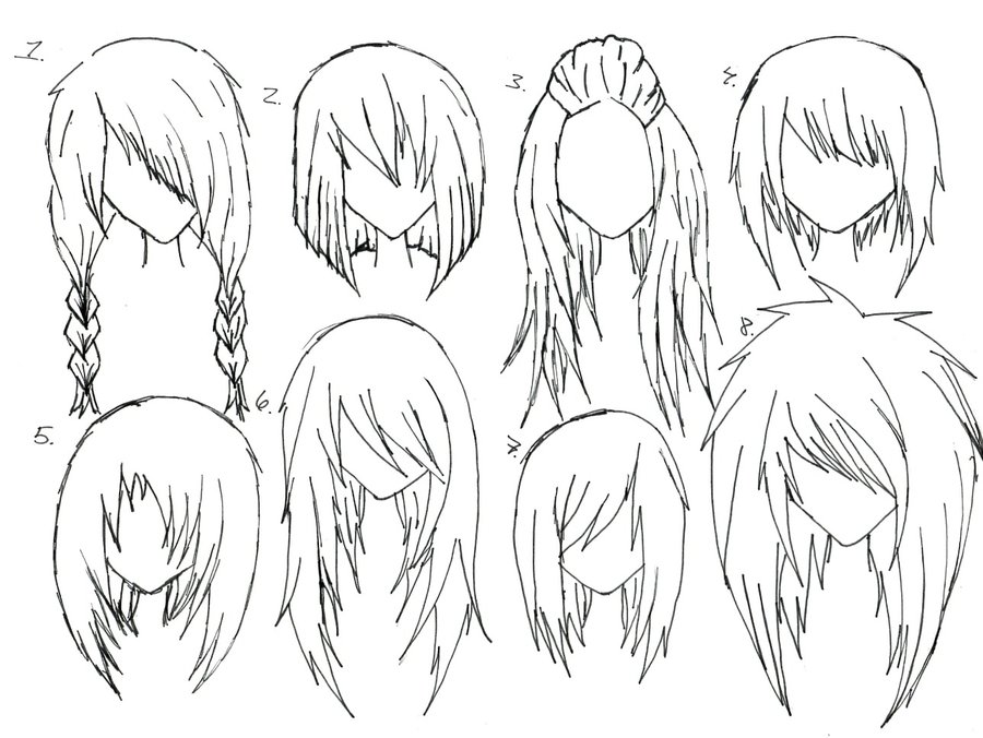 900x676 Female Anime Hair By Alicewolfnas