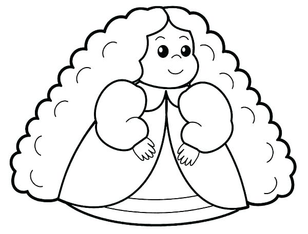 600x457 Bow Coloring Page Hair Coloring Page People With Long Hair