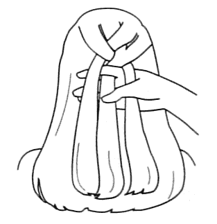 313x323 How To French Braid Your Hair