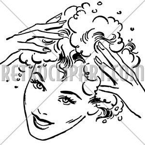 300x300 Woman Washing Hair,