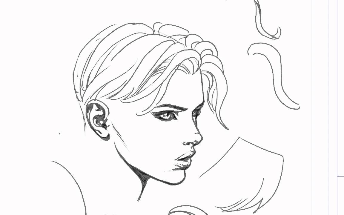 1152x720 David Finch Hair Drawing Tutorial