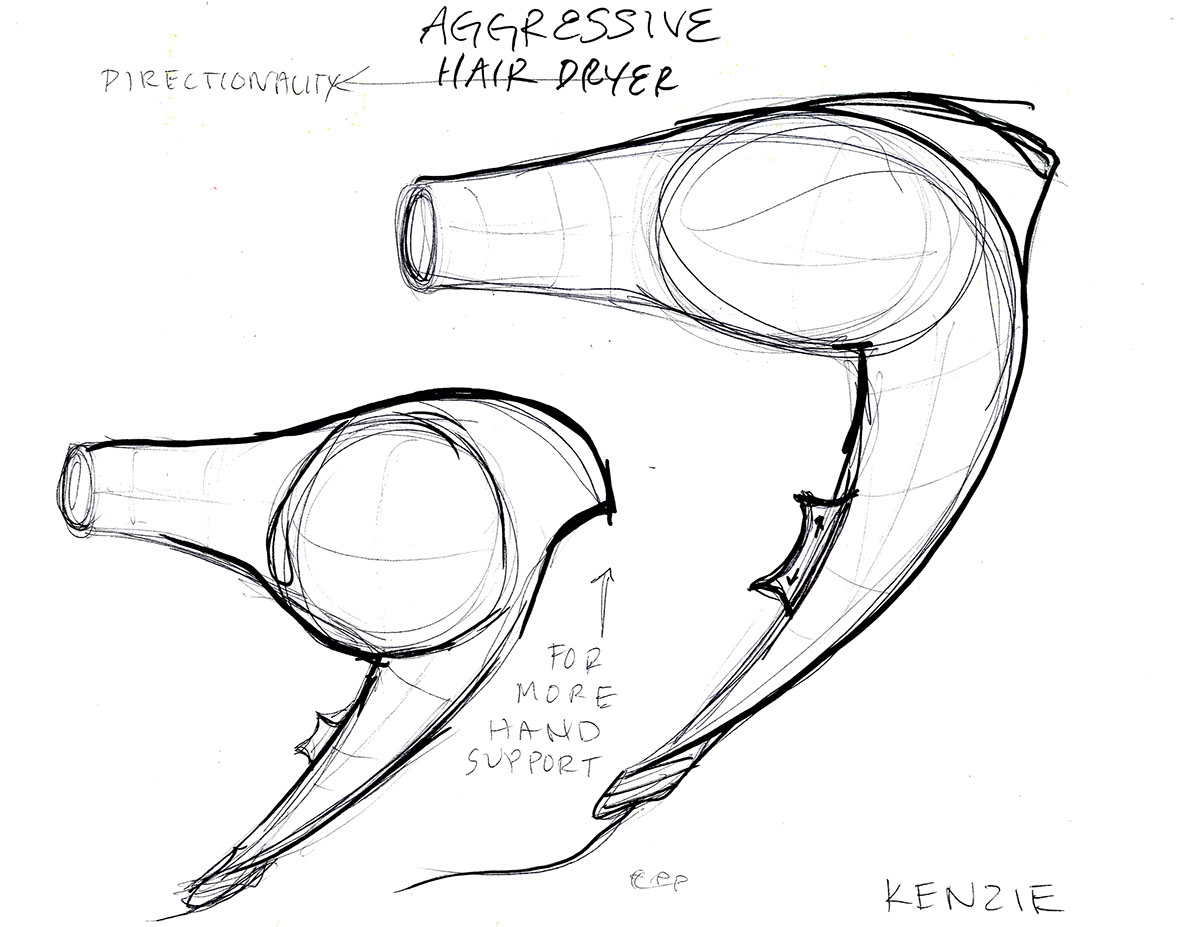 1200x927 Hair Dryer Design Project Based Off Of An Adjective. On Behance