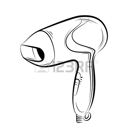 450x450 Hair Dryer Vector Flat Design. Royalty Free Cliparts, Vectors,