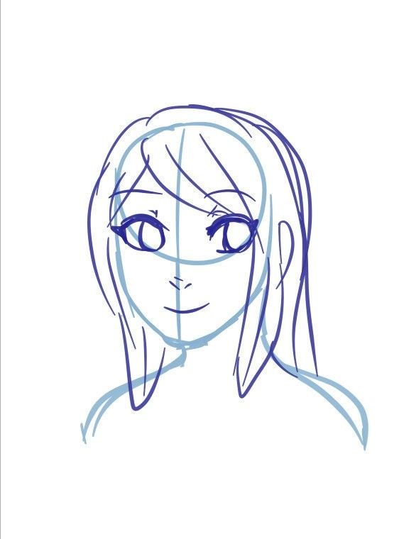 562x760 Cute Anime Girl How To Draw A Manga Drawing Art On Cut Out +