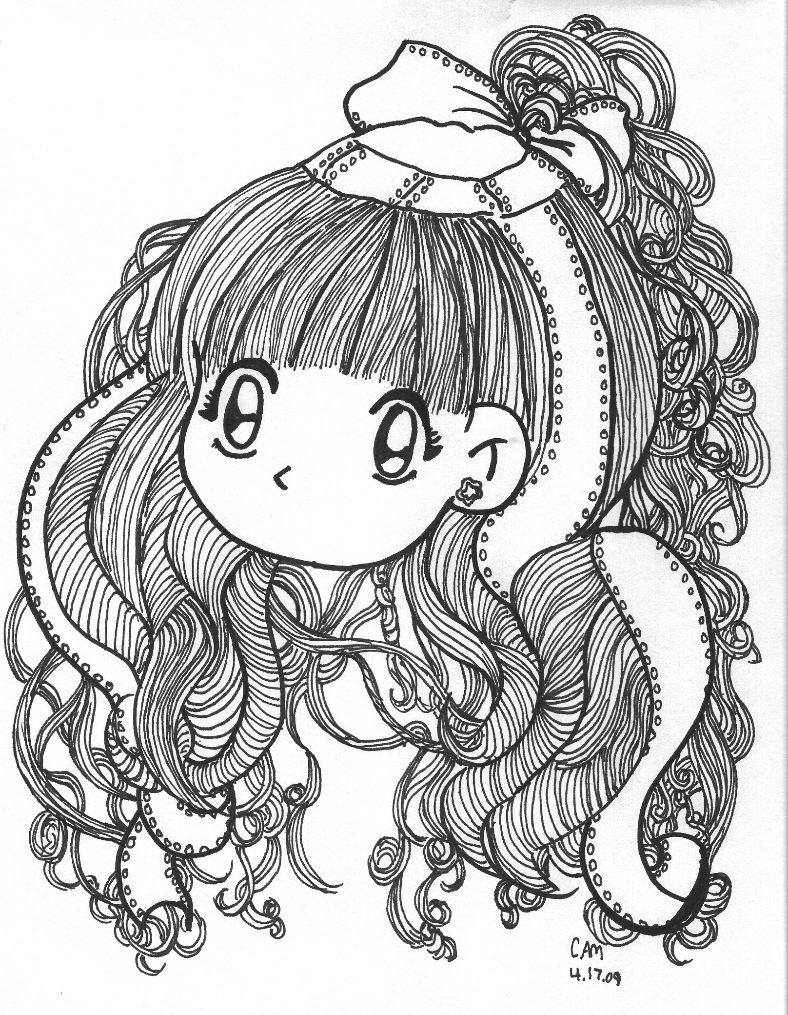 1616x2080 Manga Girl With Crazy Pendragon's Art