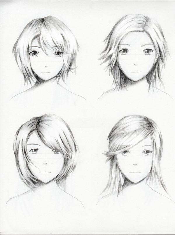 600x804 Female Hairstyle Practice 2 By Shengodo