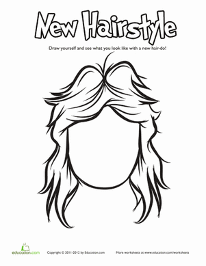301x389 Hair Coloring Pages