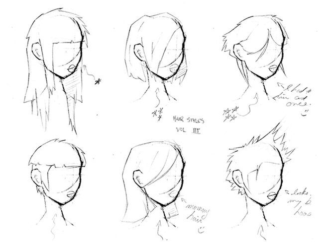 651x494 Comic Art Reference Female Hair Styles