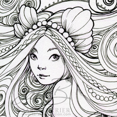 498x498 Mermaid Portrait