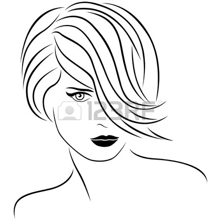 450x450 Attractive Young Beautiful Woman Portrait With Stylish Short