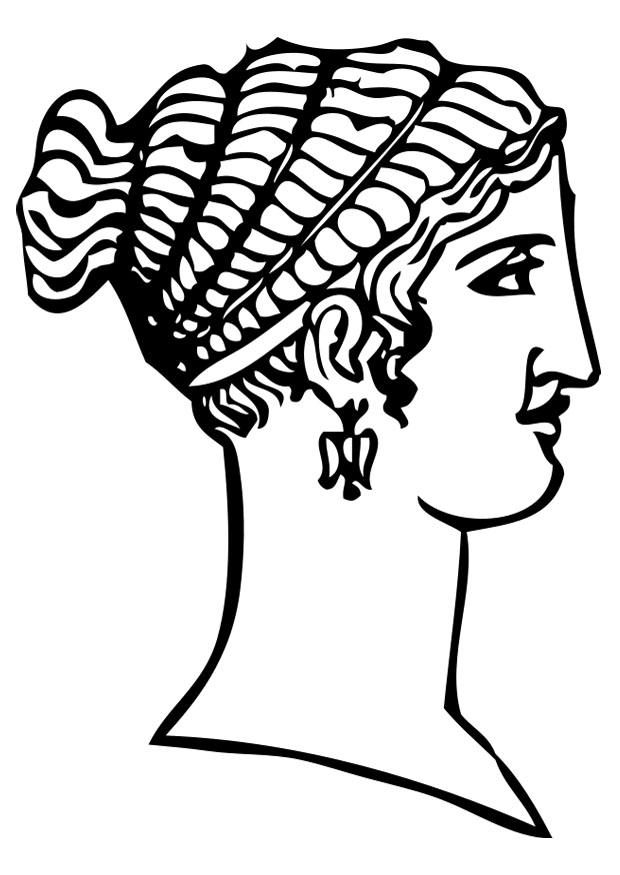 620x875 Coloring Page Greek Haircut