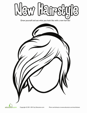 301x389 Hair Coloring Pages