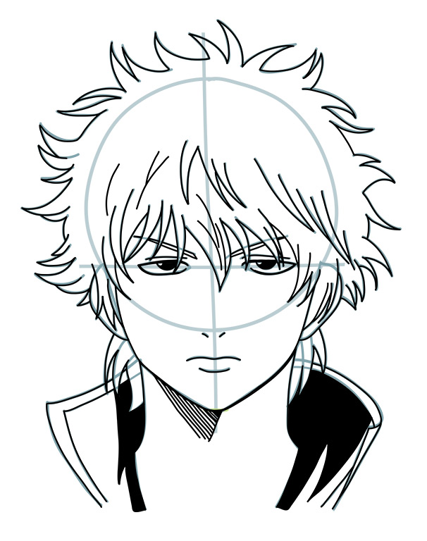 606x768 How To Draw Gintoki From Gintama
