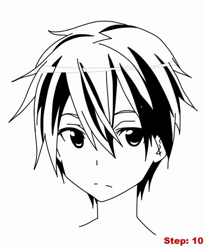 688x831 How To Draw Kirito From Sword Art Online