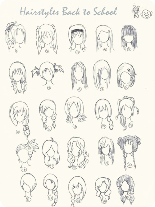 499x663 Drawn Ponytail Cute Hair