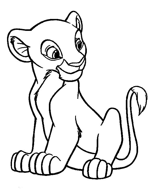 600x744 Simba Feeling Happy Lion King Coloring Pages Kids Net