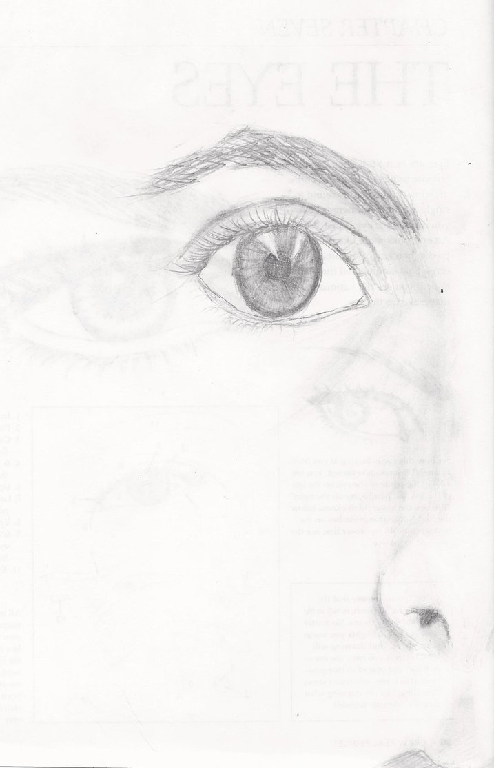 717x1113 Half Of My Face Sketch By Withalittleluck