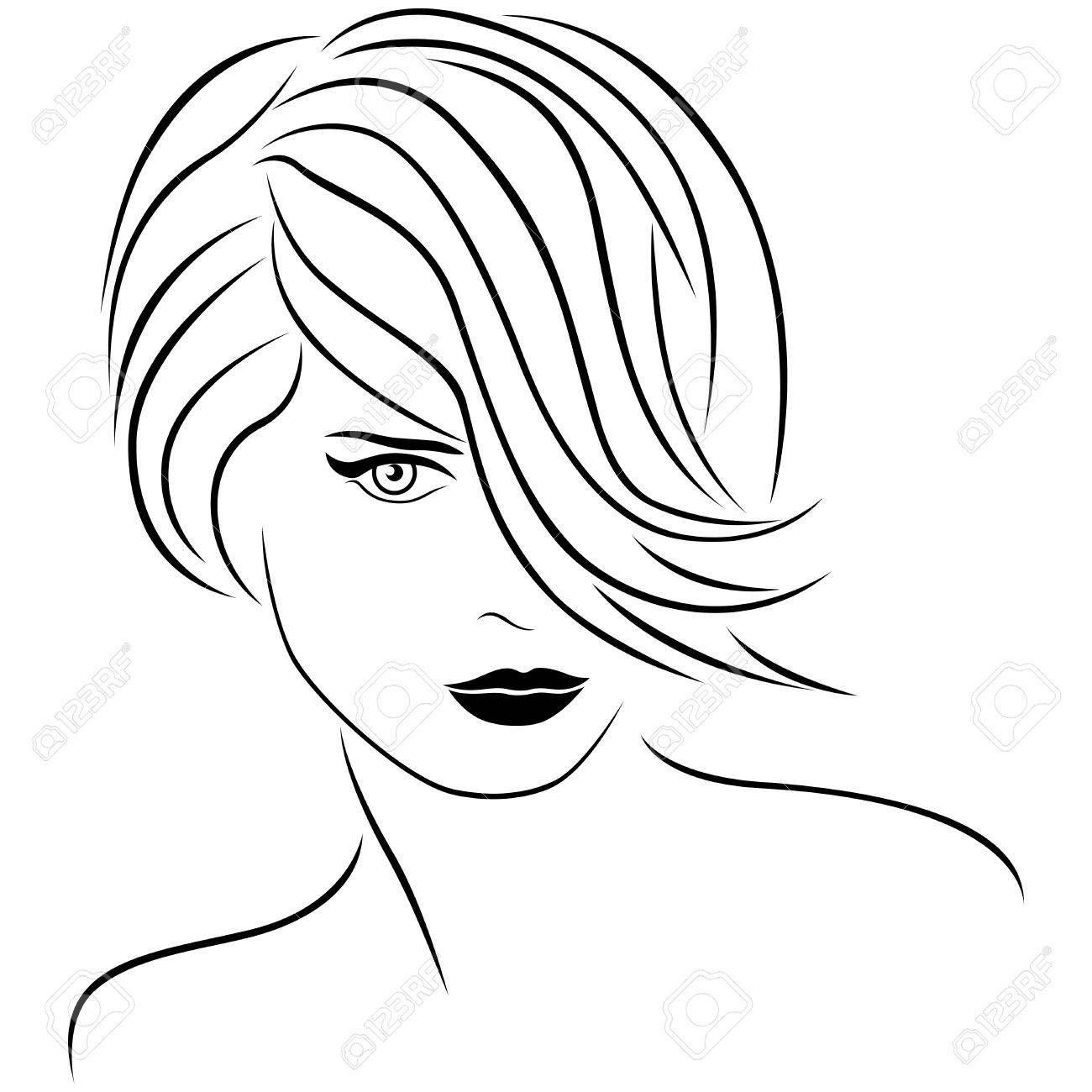 1300x1300 Attractive Young Beautiful Woman Portrait With Stylish Short