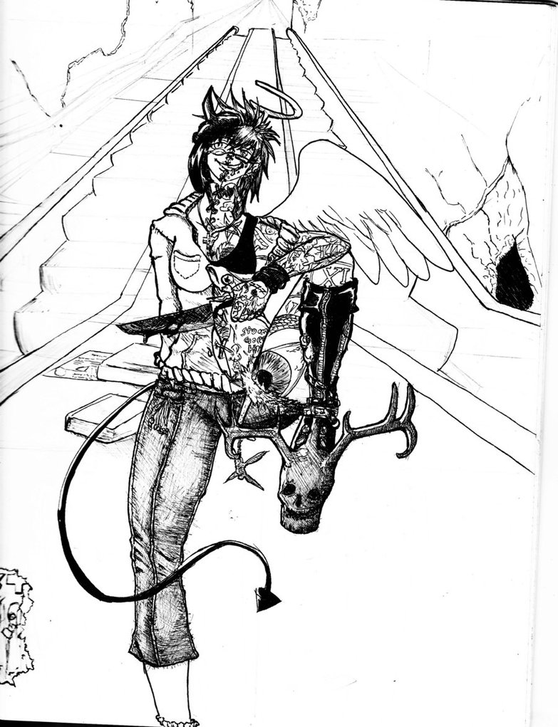783x1021 Wip Half Angel Half Demon By Zokizamantikore