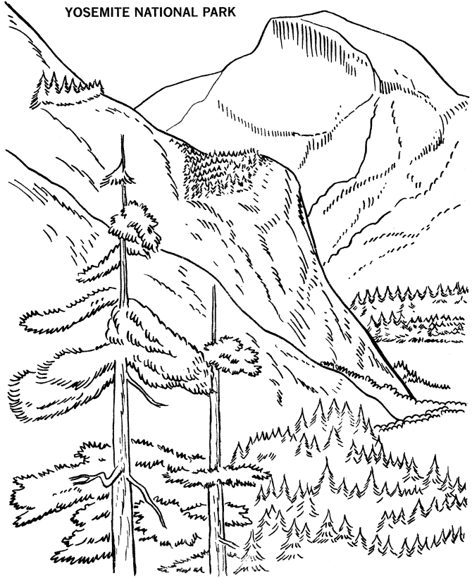 670x820 Usa Printables Half Dome Coloring Page