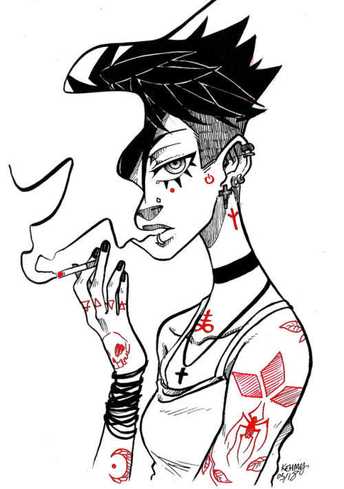 500x709 The Half Faced Girl Tumblr