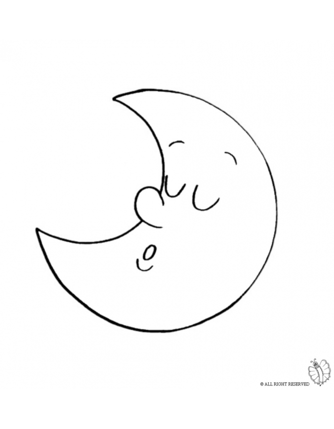 660x847 Print Half Moon For Coloring