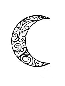 Half Moon Drawing at GetDrawings | Free download