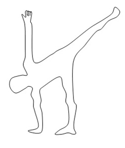 247x294 Become Balanced Through Half Moon Pose Sathiya Yoga