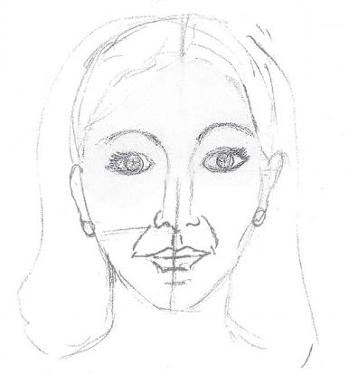 386x414 How To Draw A Face Lovetoknow