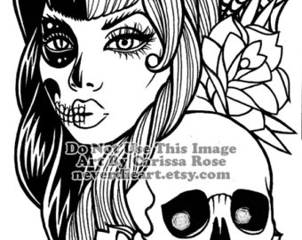 340x270 Tattoo Pin Ups And Day Of The Dead Artwork And By Neverdieart