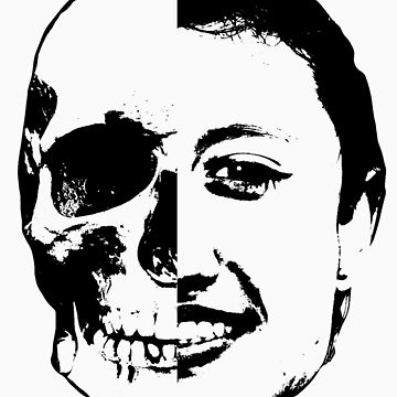 360x360 Half Skull Vs Half Face Classic T Shirt By Chilenony Redbubble