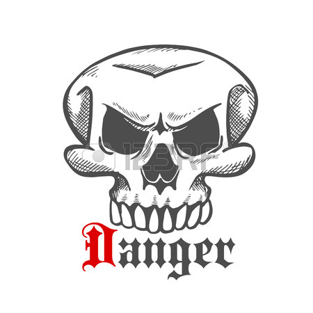 450x450 Smiling And Winking Skulls Sketches Of Human Skeleton Heads