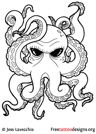 310x433 Half Sleeve Tattoo Drawings Octopus Tattoo Designs Amp Meaning
