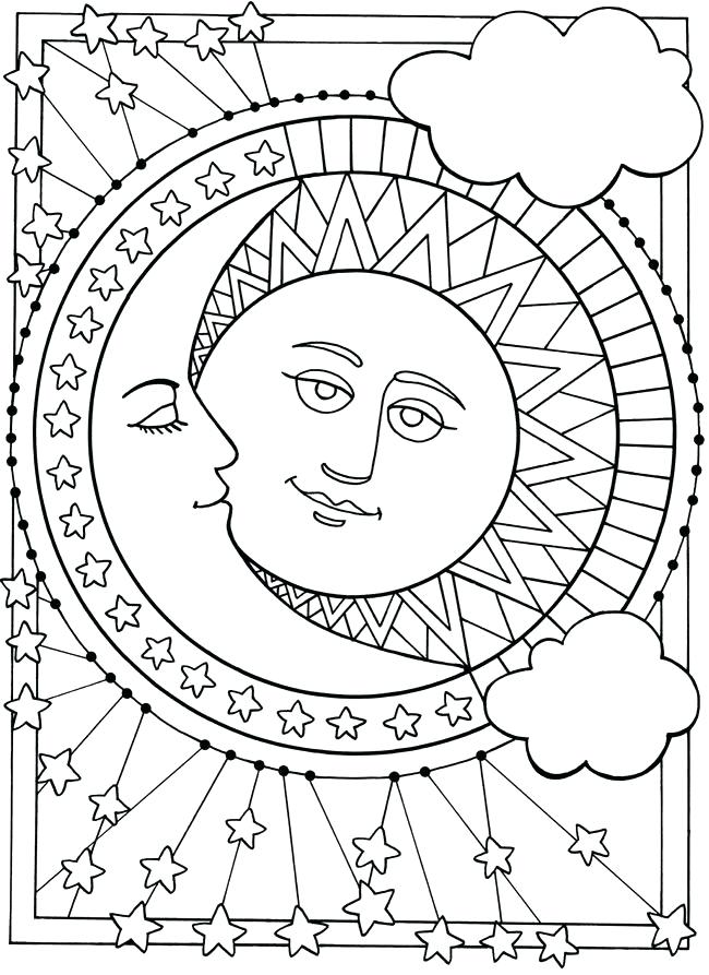Half Sun Half Moon Drawing at GetDrawings | Free download