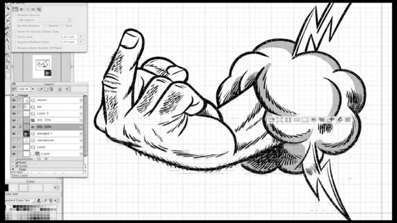 1280x720 Tutorial Video Inking Comic Art In Manga Studio