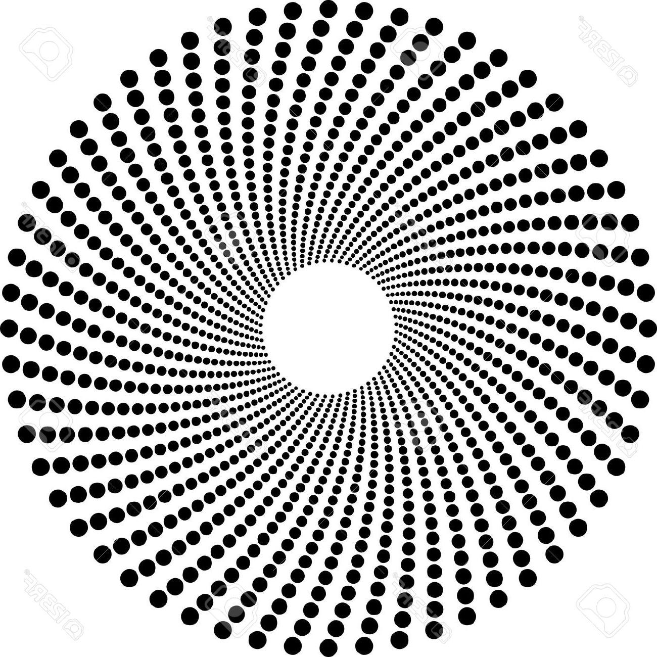 1300x1300 Best Hd Halftone Circles Stock Vector Spiral Circle Drawing
