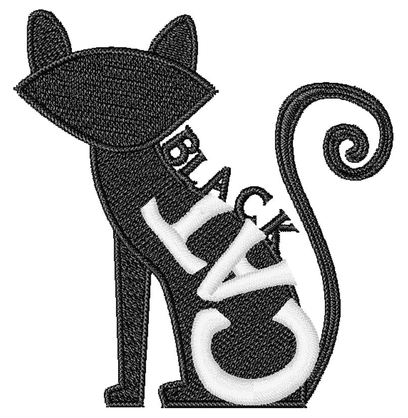 807x827 Halloween Black Cat Embroidery Design Annthegran