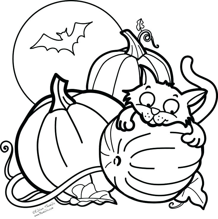 736x739 Cute Halloween Coloring Sheets Cute Coloring Pages For Sweet Draw