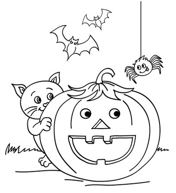 700x768 Drawn Bat Halloween Cat