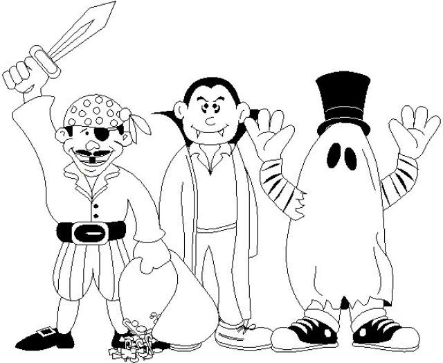 Halloween Characters Drawing
