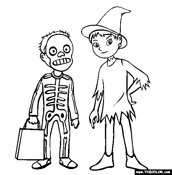 554x565 Halloween Costumes Coloring Pages Fun For Christmas