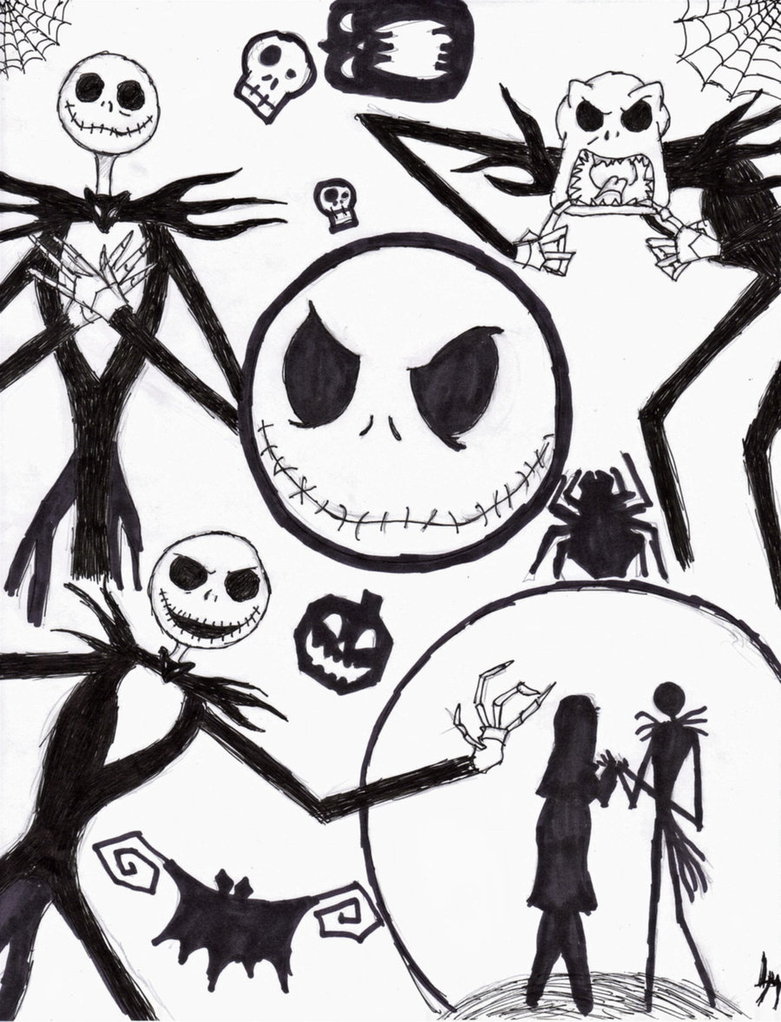 781x1022 Nightmare Before Christmas Characters Drawings