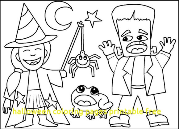 580x417 Halloween Coloring Pages Printable Free With Halloween Costume