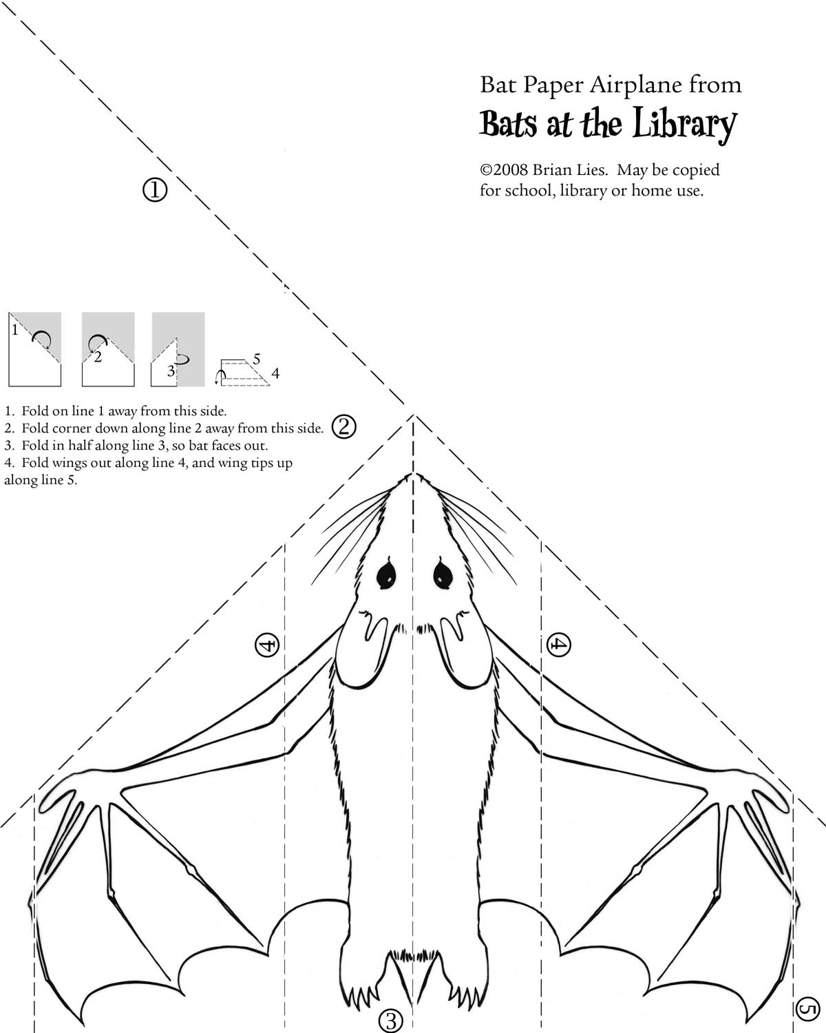 1200x1500 Bat Paper Airplane From Bats