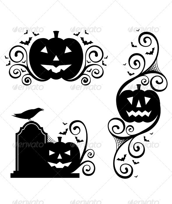 590x700 Halloween Design Elements By Egirldesign Vectors Graphicriver