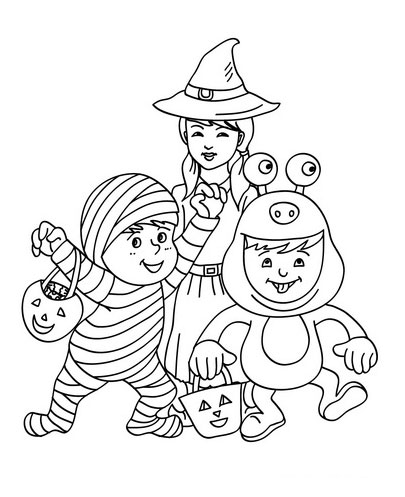 405x497 Halloween Colouring Pages For Kids Free Printables